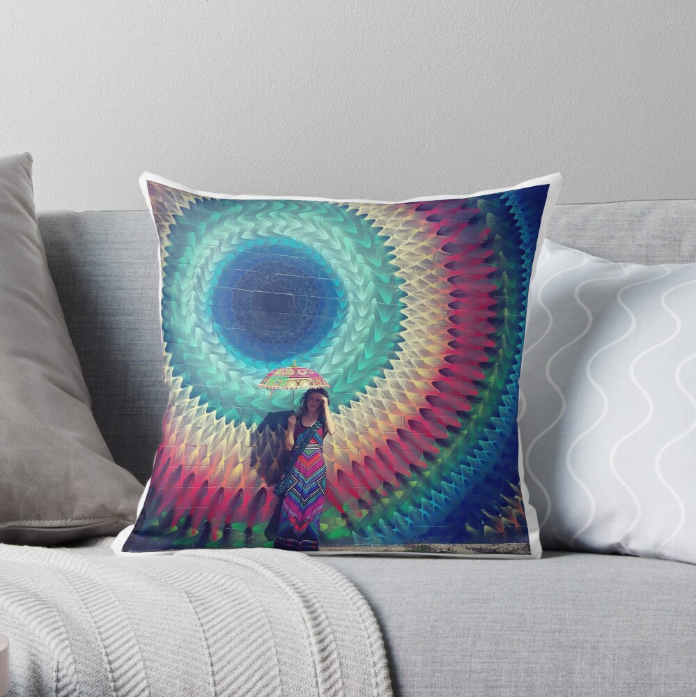 Charka Umbrella Throw Pillow