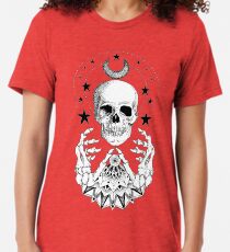 Power Skull Mandala Tri-blend T-Shirt