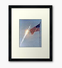 Lift Off - Apollo 11 Artwork / Digital Painting Framed Print