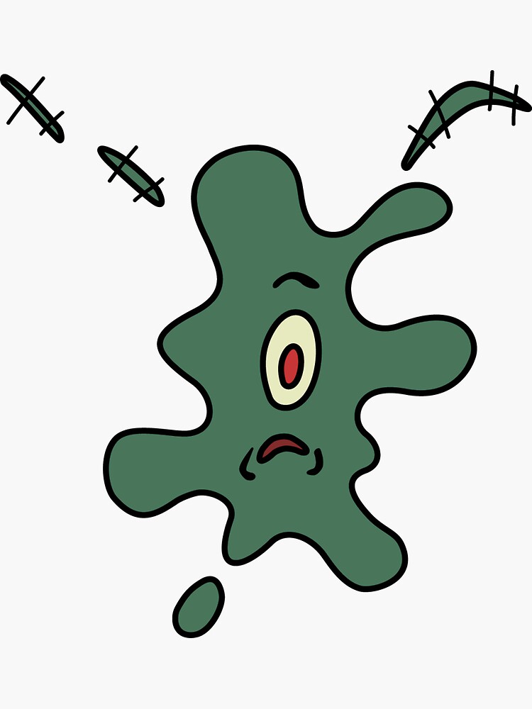 "Splattered Plankton" Sticker by HippieDesigns | Redbubble