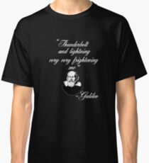 Thunderbolt and Lightening Very Very Frightening Bohemian Galileo Funny Rock Music Design Classic T-Shirt