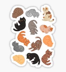 Cats and Cats and Cats Sticker