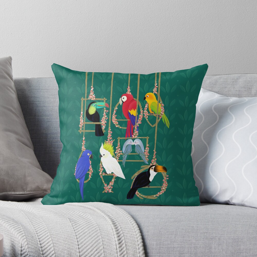 Tropical Getaway Throw Pillow