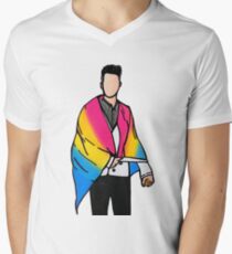 Brendon Urie pansexual pride art V-Neck T-Shirt