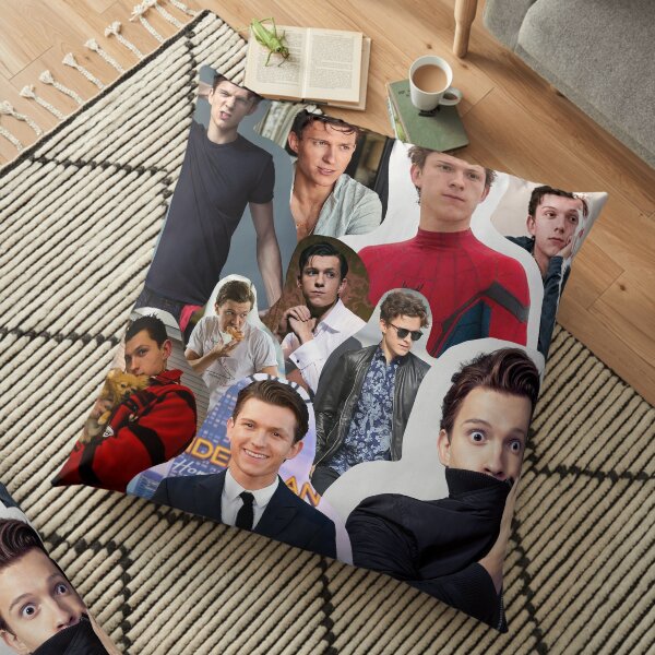 Tom Holland Collage Floor Pillow
