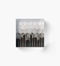 Bloque acrílico Hexágonos de carbón