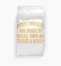 Funny Cheese T-Shirt for people who are addicted to cheese Gouda Buttercheese yellow Bettbezug