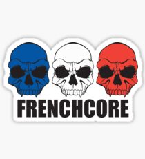 Frenchcore-Schädel Sticker