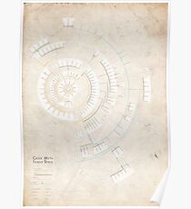 Greek Myth Family Spiral (Infographic) Poster