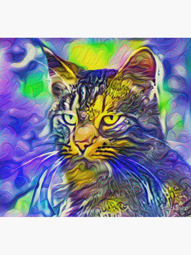 Artificial neural style iris flower cat by blackhalt