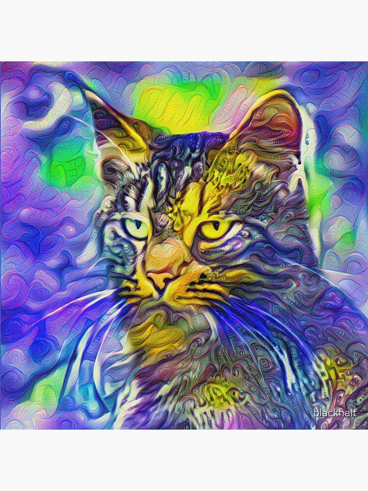 Artificial neural style iris flower cat by blackhalt