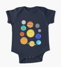 Body de manga corta para bebé El sistema solar