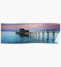 Shelly Beach Boathouse Portsea Poster