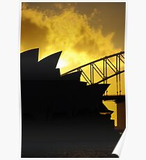 Sydney Opera House and Harbour Bridge-Alternate 1 Poster