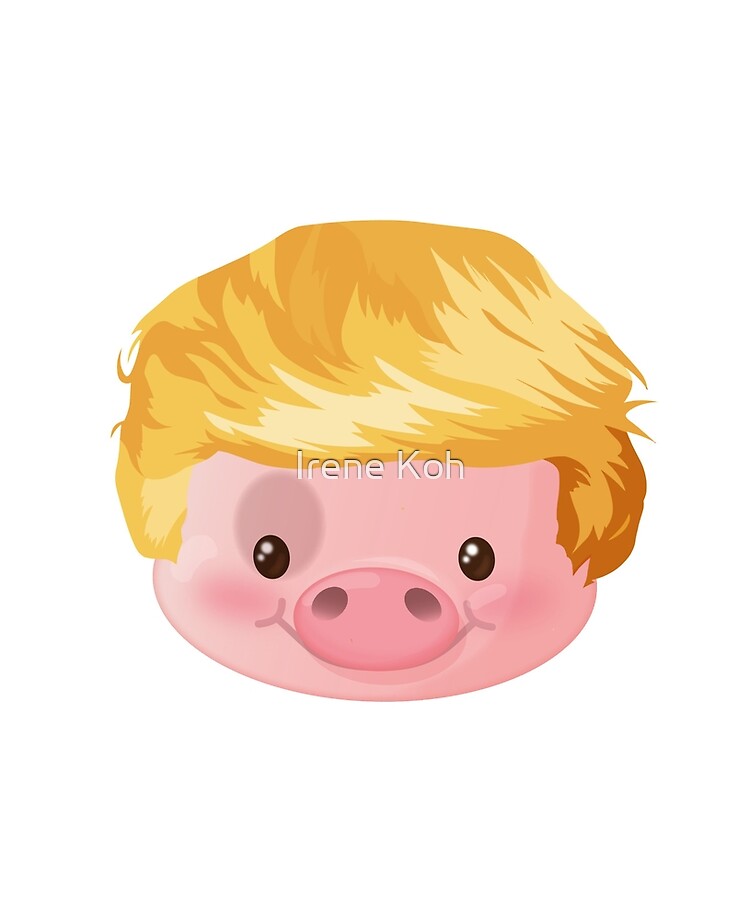 Kawaii Trump Pig Chinese Zodiac Year Of Pig 2019 Ipad Case