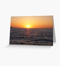 Santorini Sunset #3 Greeting Card