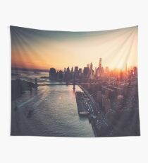 new york city skyline Wall Tapestry