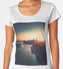 new york city skyline Premium Scoop T-Shirt