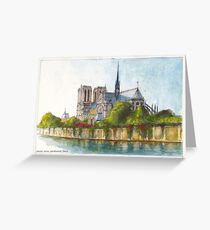 Notre Dame Cathedral, Paris Greeting Card