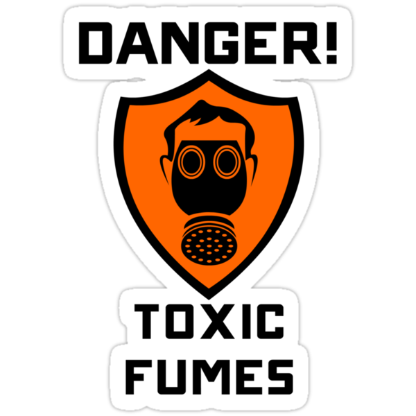 Warning Danger Toxic Fumes Stickers By Togin Redbubble warning-danger-toxic-fumes-stickers-by-togin-redbubble