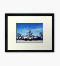Snow scene Framed Print