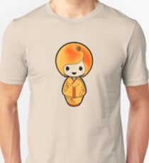Peach Kokeshi Doll Unisex T-Shirt