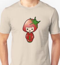 Strawberry Kokeshi Doll Unisex T-Shirt