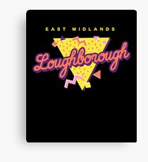 Retro 90s Pop 'Loughborough' Vintage East Midlands Canvas Print