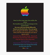 Apple/ Steve Jobs The Crazy Ones Photographic Print