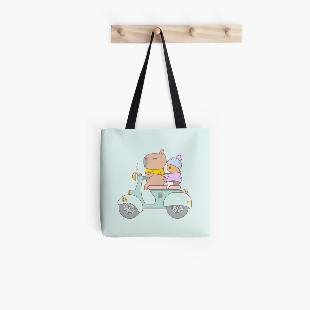 Bubu the Guinea Pig, Scooter Tote Bag