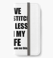 Cross-Stitch Husband Funny Valentine Gift Idea For My Hubby From Wife I Love iPhone Wallet/Case/Skin