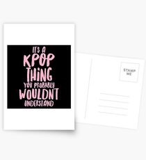 Es ist eine KPOP-Sache Postkarten