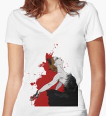 Black Swan Women's Fitted V-Neck T-Shirt