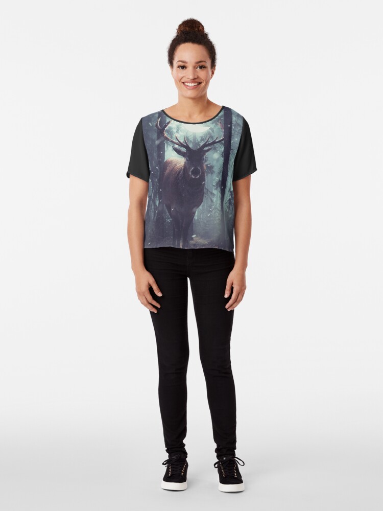 Alternate view of Forest Dweller Chiffon Top