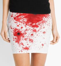 Blood spatter / bullet wound - costume Mini Skirt