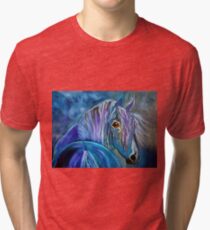 COBALT FURY Tri-blend T-Shirt