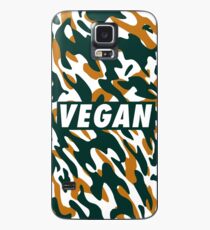 Vegan - Orange camouflage Case/Skin for Samsung Galaxy