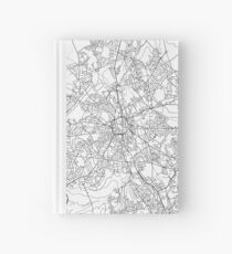 Wolverhampton map poster print wall art, United Kingdom gift printable, Home and Nursery, Modern map decor for office, Map Art, Map Gifts Hardcover Journal