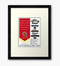 BMC - MORRIS, MG, WOLSELEY, RILEY Gerahmtes Wandbild