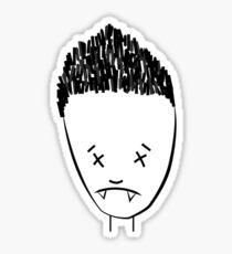 Spikes drawing of Angel Sticker