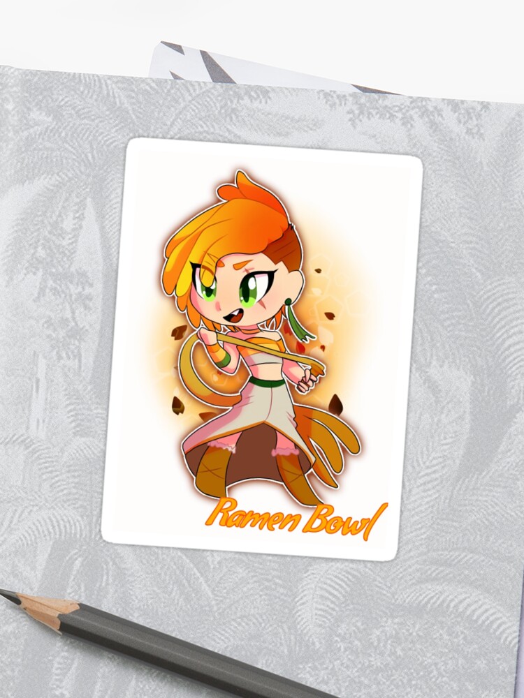 Ramen Noodles Cup Chibi Character Sticker By Smolowl3 Redbubble