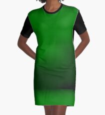 Green Abstract Grunge Background Graphic T-Shirt Dress