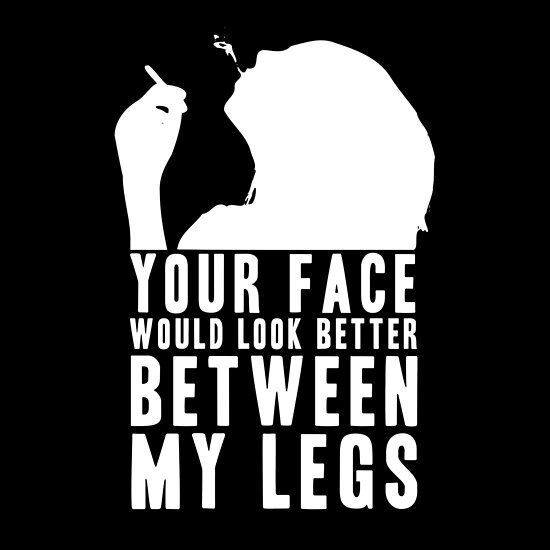 Your Face Would Look Better Between My Legs T Posters By Jamesandluis Redbubble