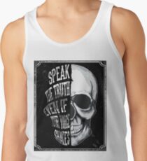 Skull Speak the truth Men's Tank Top