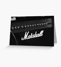 Marshall Amp Greeting Card
