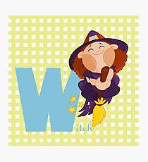 w for witch Photographic Print