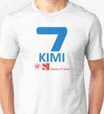 Kimi Raikkonen Sauber F1 2019 Unisex T-Shirt