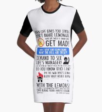 When Life Gives You Lemons Graphic T-Shirt Dress
