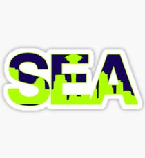 Seattle Seahawks Skyline Sticker