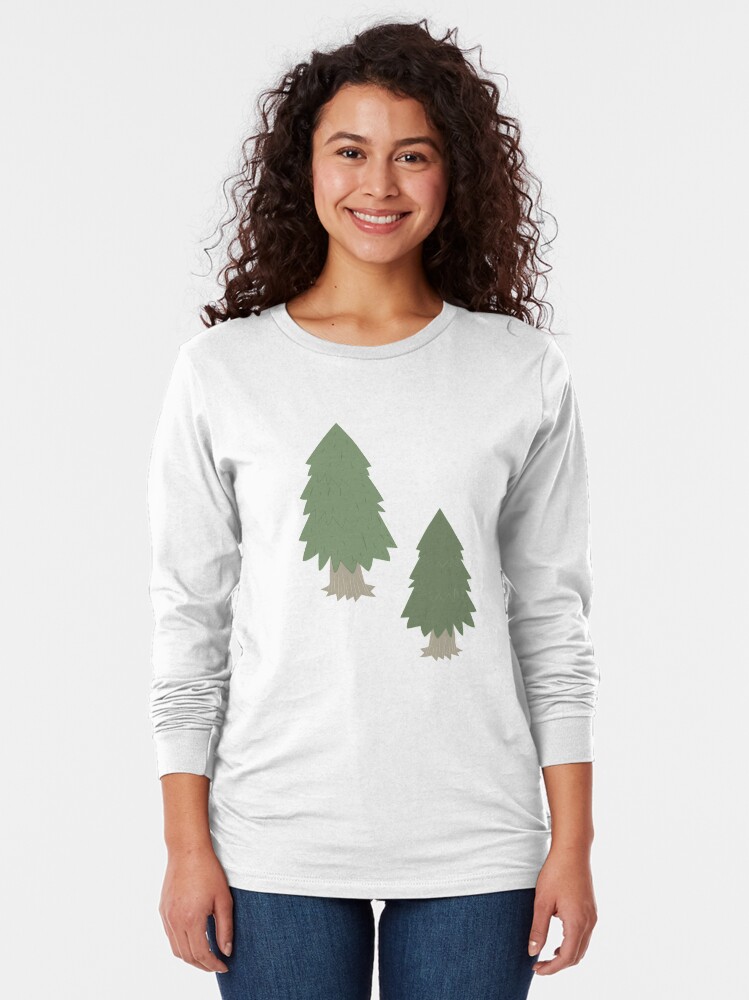 Alternate view of Cut your own Christmas tree (Patterns Please) Long Sleeve T-Shirt
